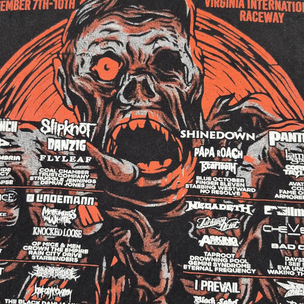 Blue Ridge Rock Festival Shirt Mens Large Black 2023 Concert Tee Virginia Lineup